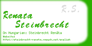 renata steinbrecht business card